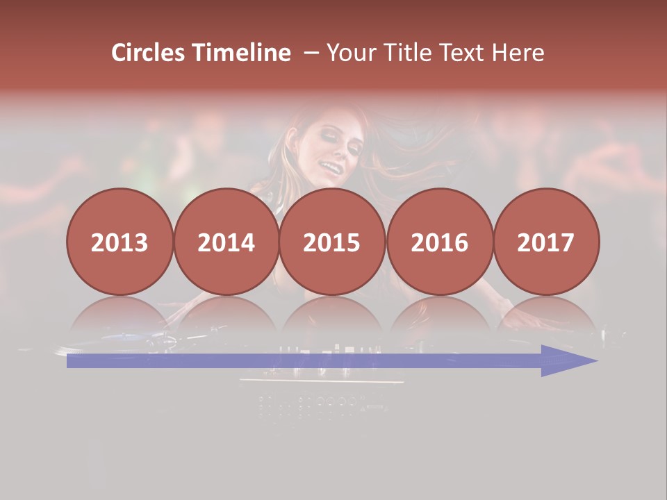 Women Portrait Musical PowerPoint Template