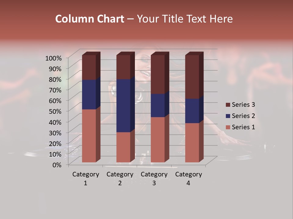 Women Portrait Musical PowerPoint Template