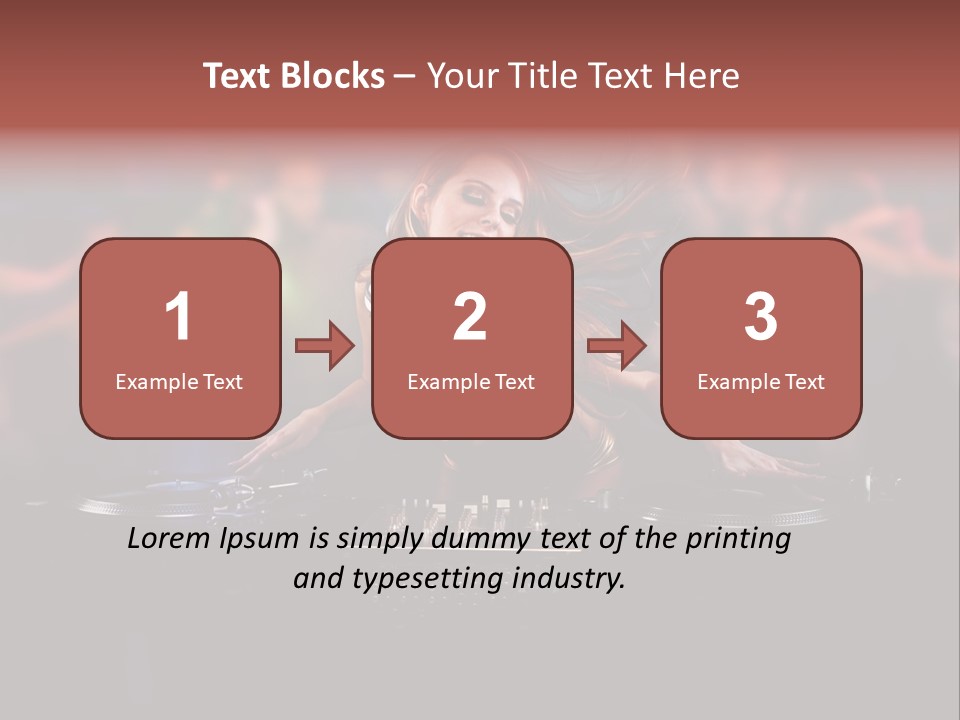 Women Portrait Musical PowerPoint Template