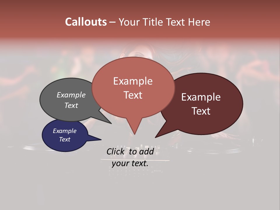 Women Portrait Musical PowerPoint Template