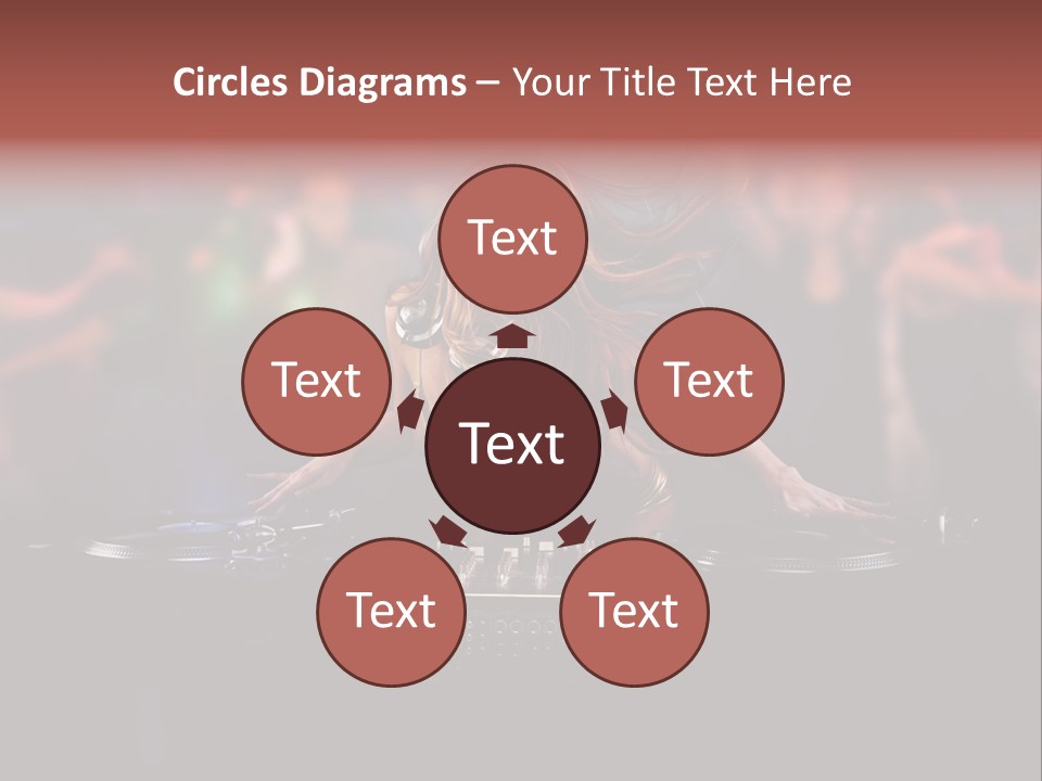 Women Portrait Musical PowerPoint Template