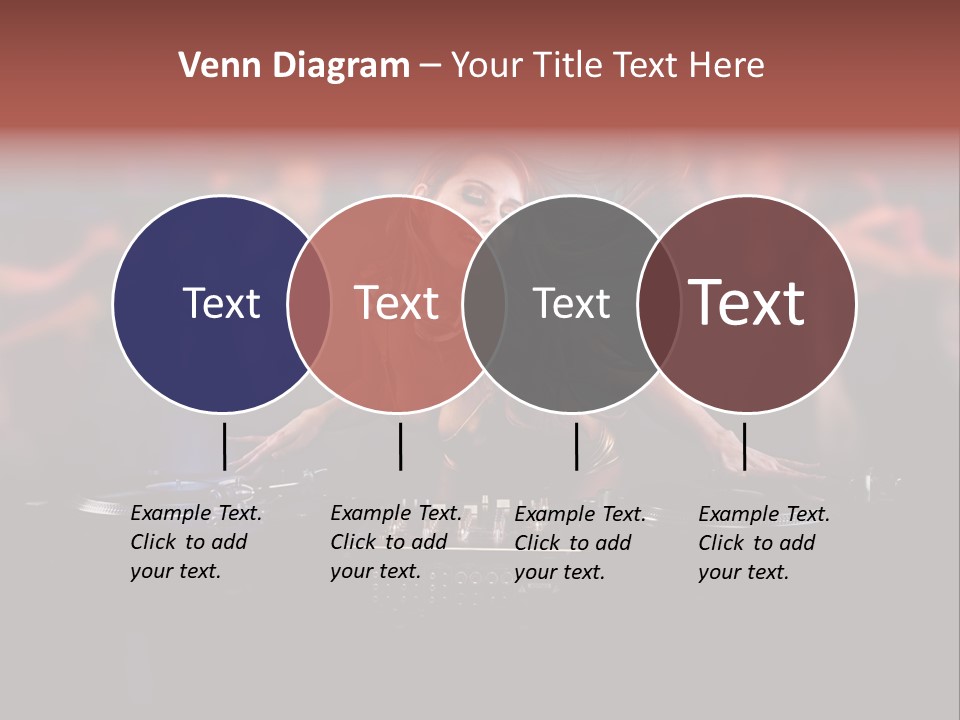 Women Portrait Musical PowerPoint Template