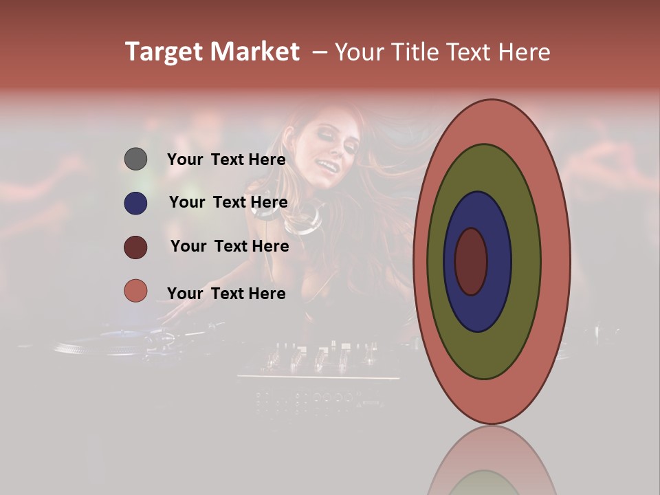 Women Portrait Musical PowerPoint Template