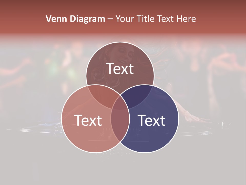 Women Portrait Musical PowerPoint Template