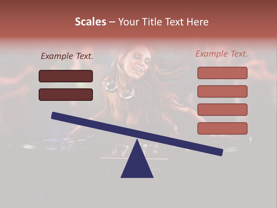 Women Portrait Musical PowerPoint Template