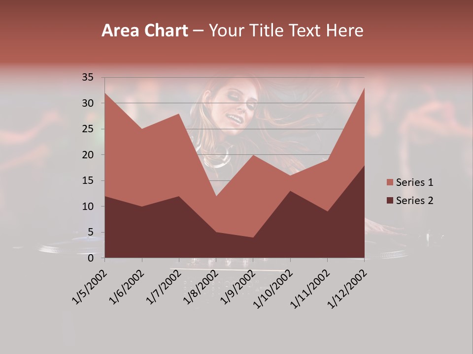 Women Portrait Musical PowerPoint Template
