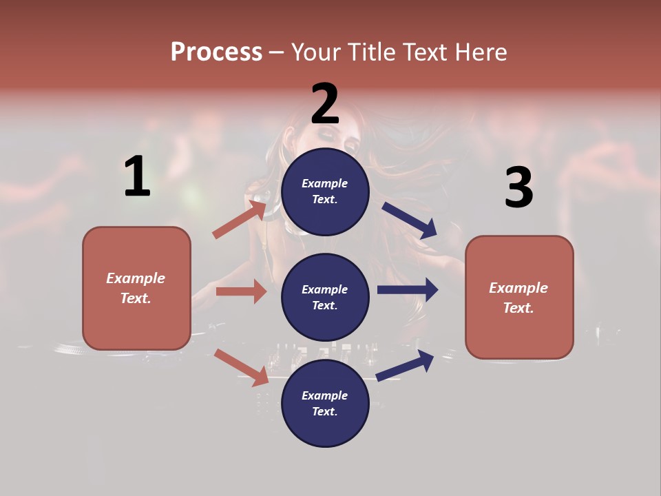 Women Portrait Musical PowerPoint Template