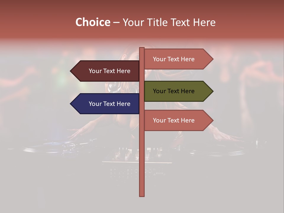 Women Portrait Musical PowerPoint Template