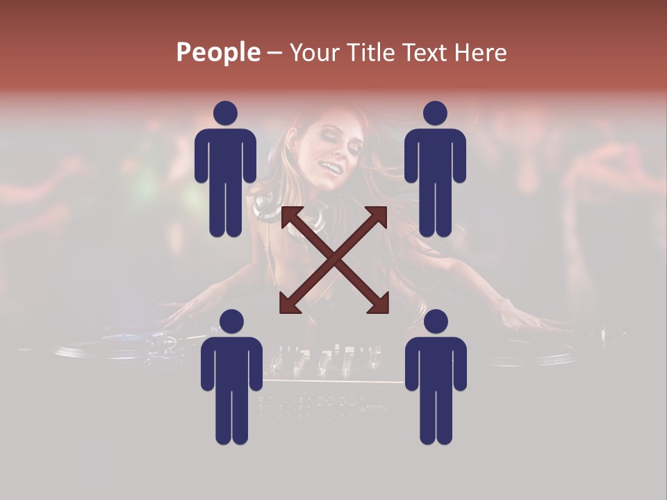 Women Portrait Musical PowerPoint Template