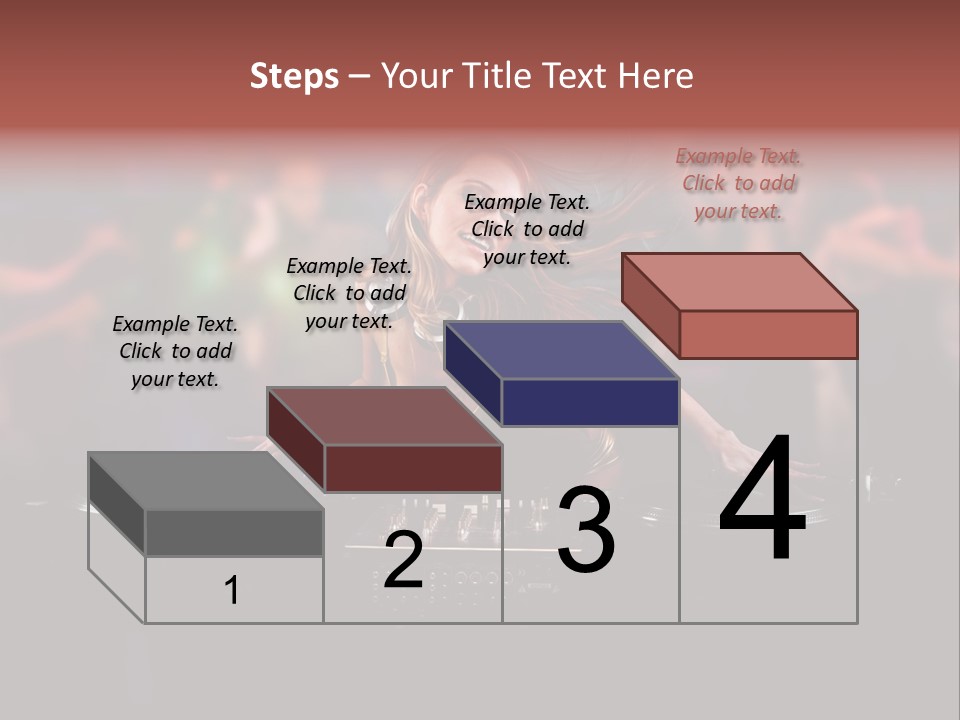 Women Portrait Musical PowerPoint Template