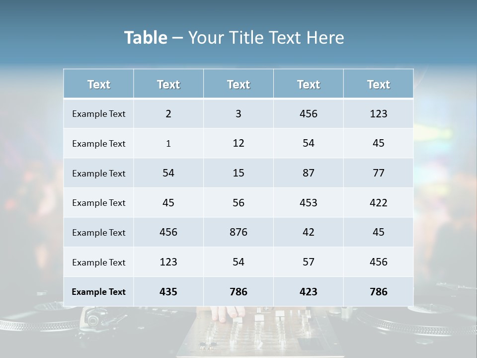 Relaxation Glamour Entertainment PowerPoint Template