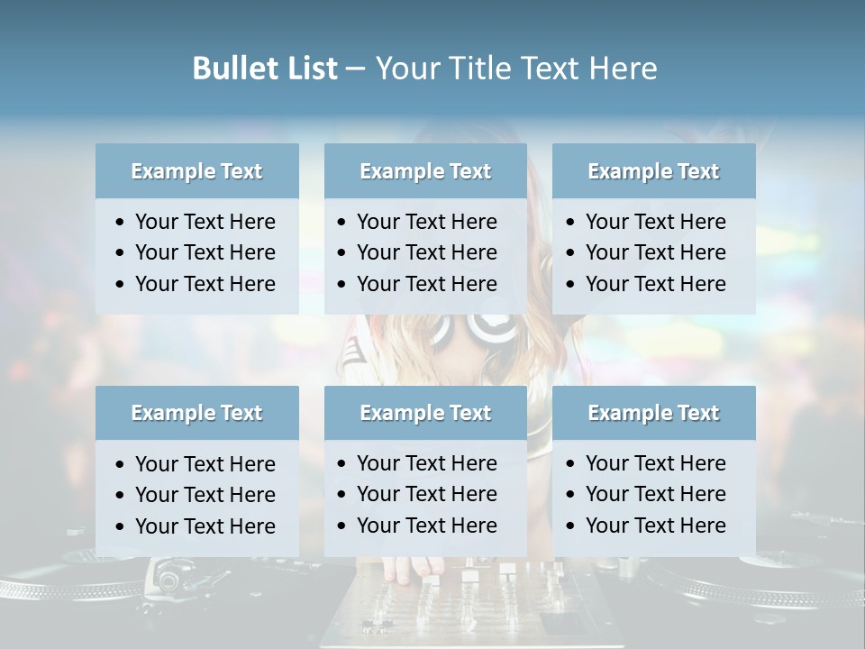 Relaxation Glamour Entertainment PowerPoint Template