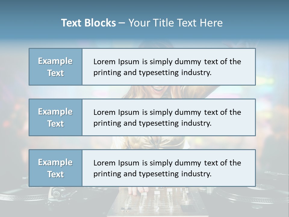 Relaxation Glamour Entertainment PowerPoint Template