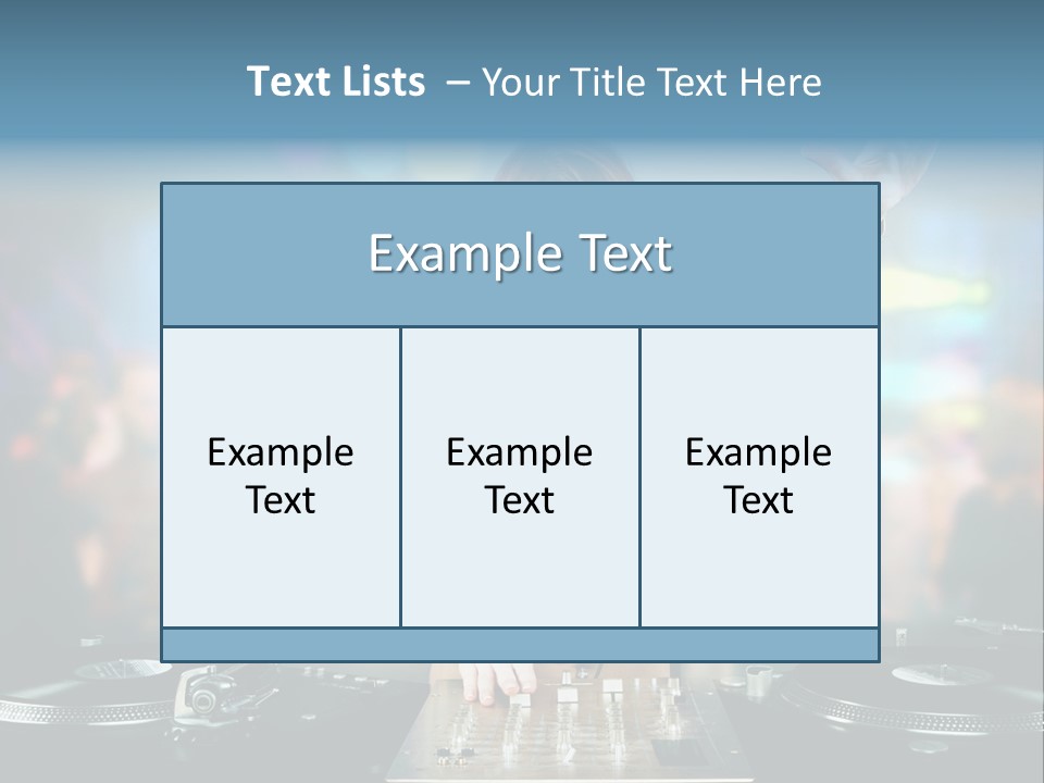 Relaxation Glamour Entertainment PowerPoint Template