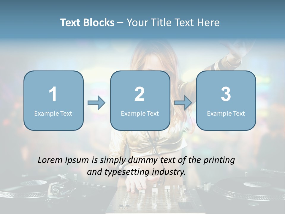 Relaxation Glamour Entertainment PowerPoint Template