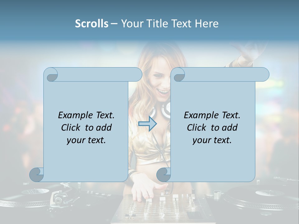 Relaxation Glamour Entertainment PowerPoint Template