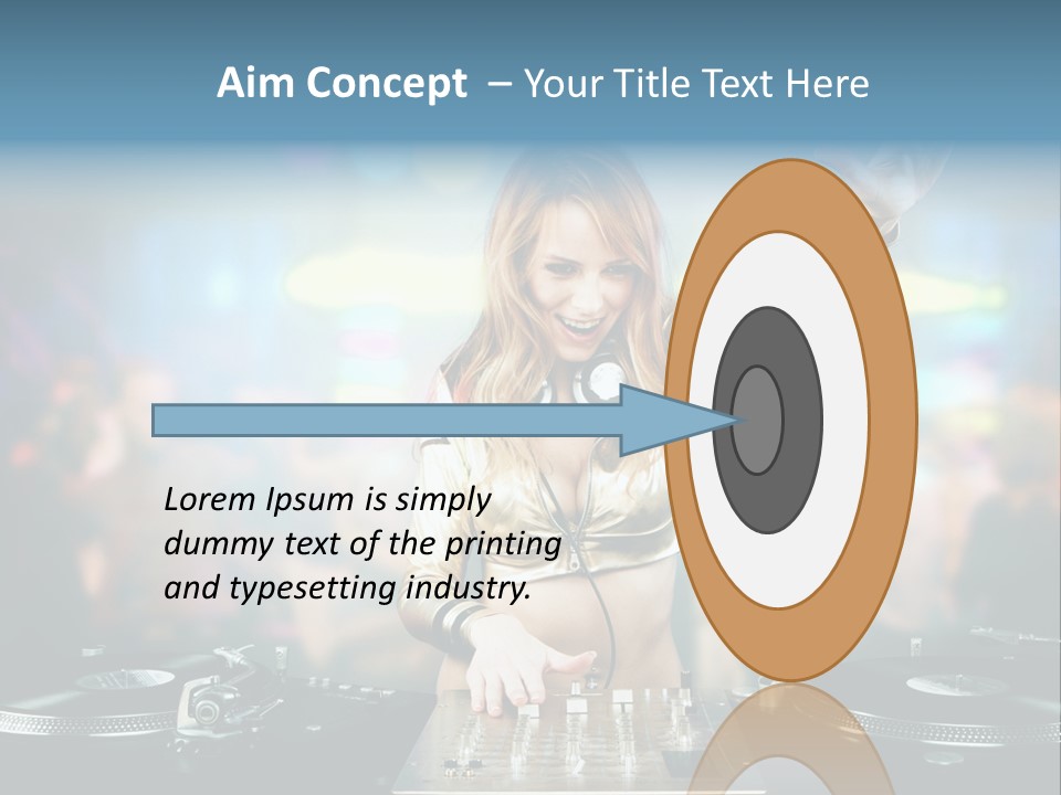 Relaxation Glamour Entertainment PowerPoint Template