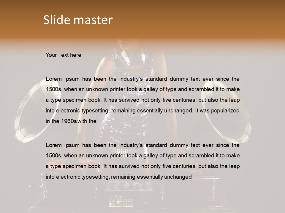 Woman Fun Pretty PowerPoint Template