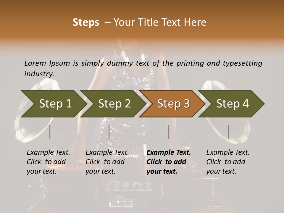Woman Fun Pretty PowerPoint Template