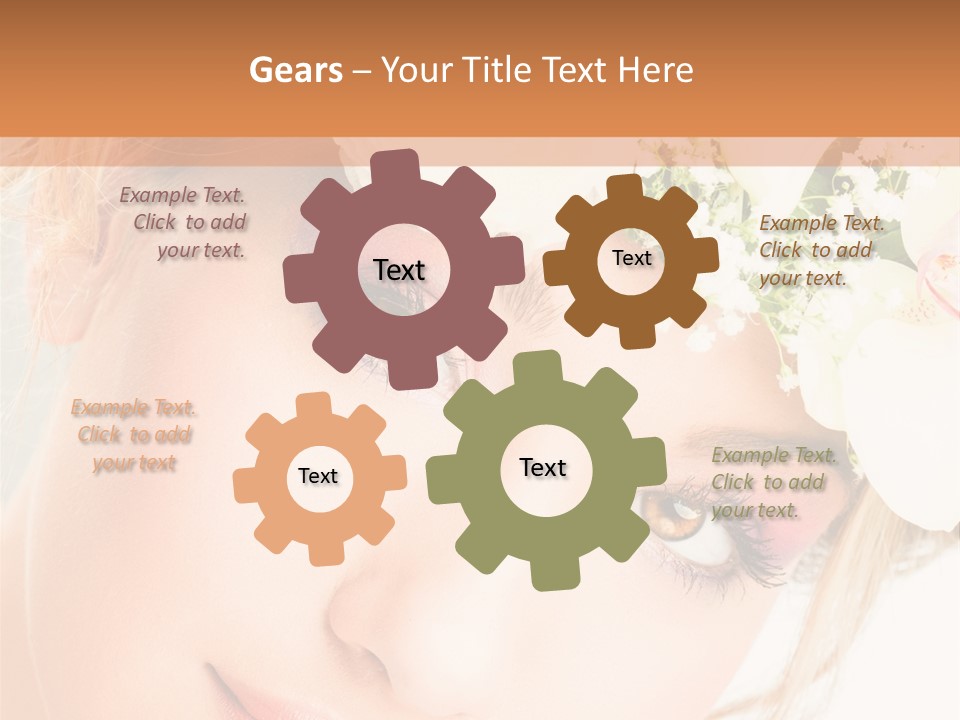 Visage Esth Coiffure PowerPoint Template