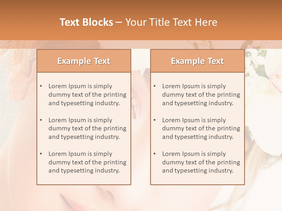 Visage Esth Coiffure PowerPoint Template