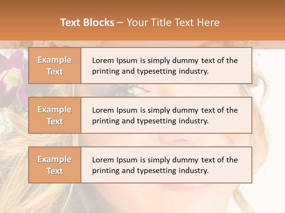 Caucasienne Bien Pure PowerPoint Template