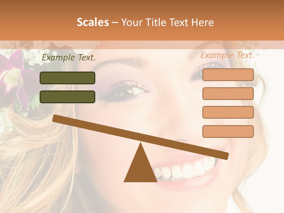 Caucasienne Bien Pure PowerPoint Template