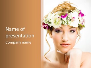 Pens Visage Femmes PowerPoint Template