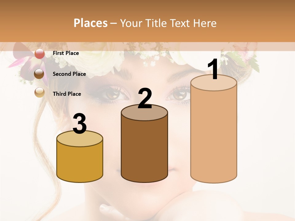 Pens Visage Femmes PowerPoint Template