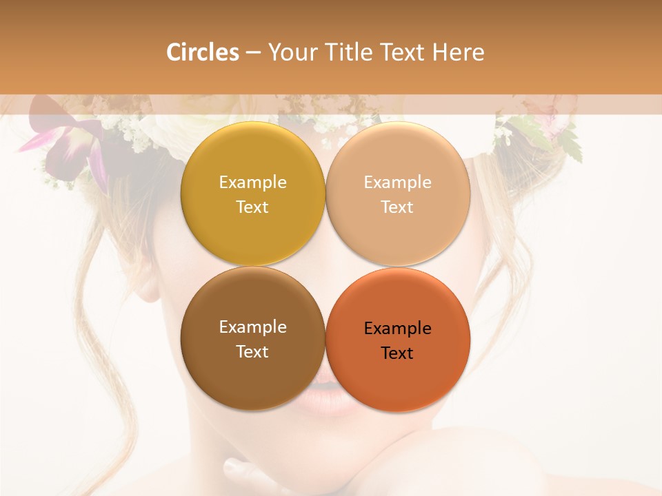 Pens Visage Femmes PowerPoint Template