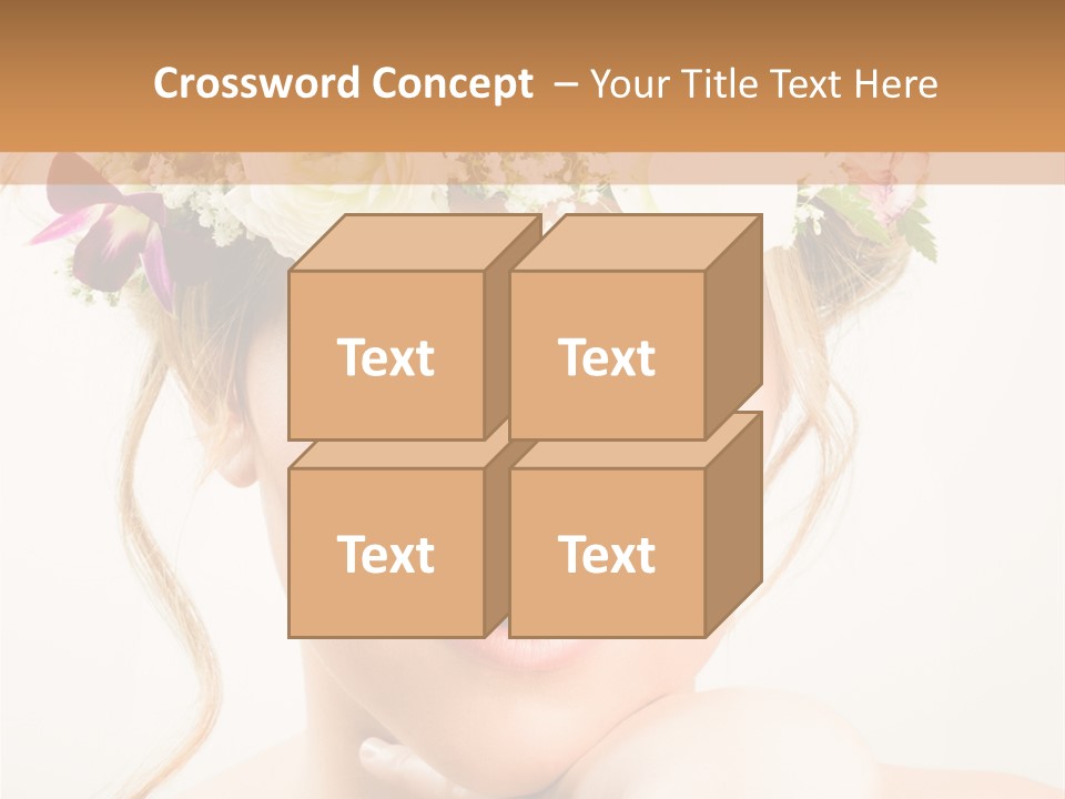 Pens Visage Femmes PowerPoint Template