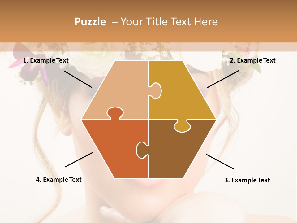 Pens Visage Femmes PowerPoint Template