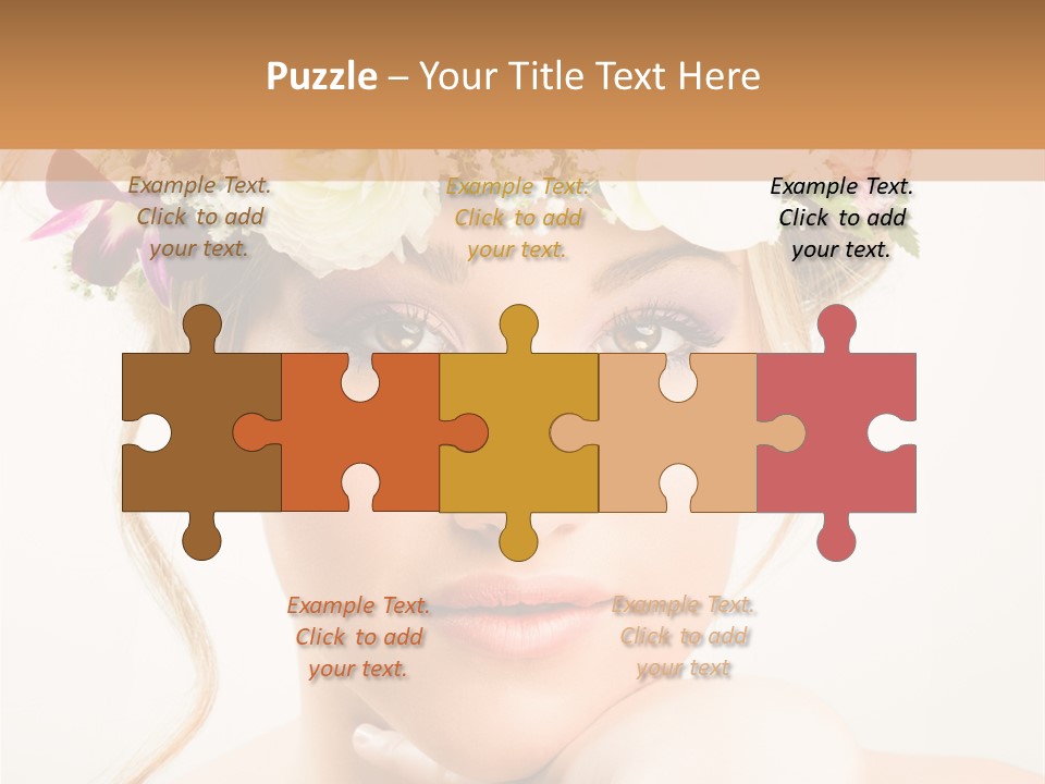 Pens Visage Femmes PowerPoint Template