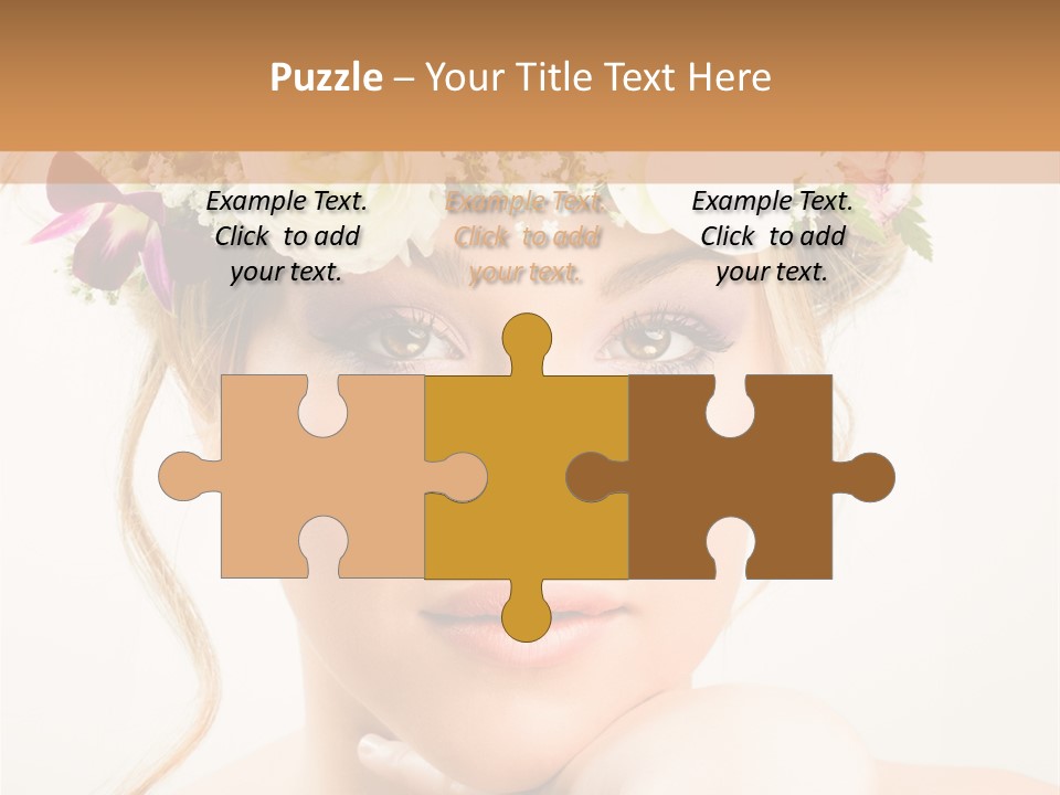 Pens Visage Femmes PowerPoint Template