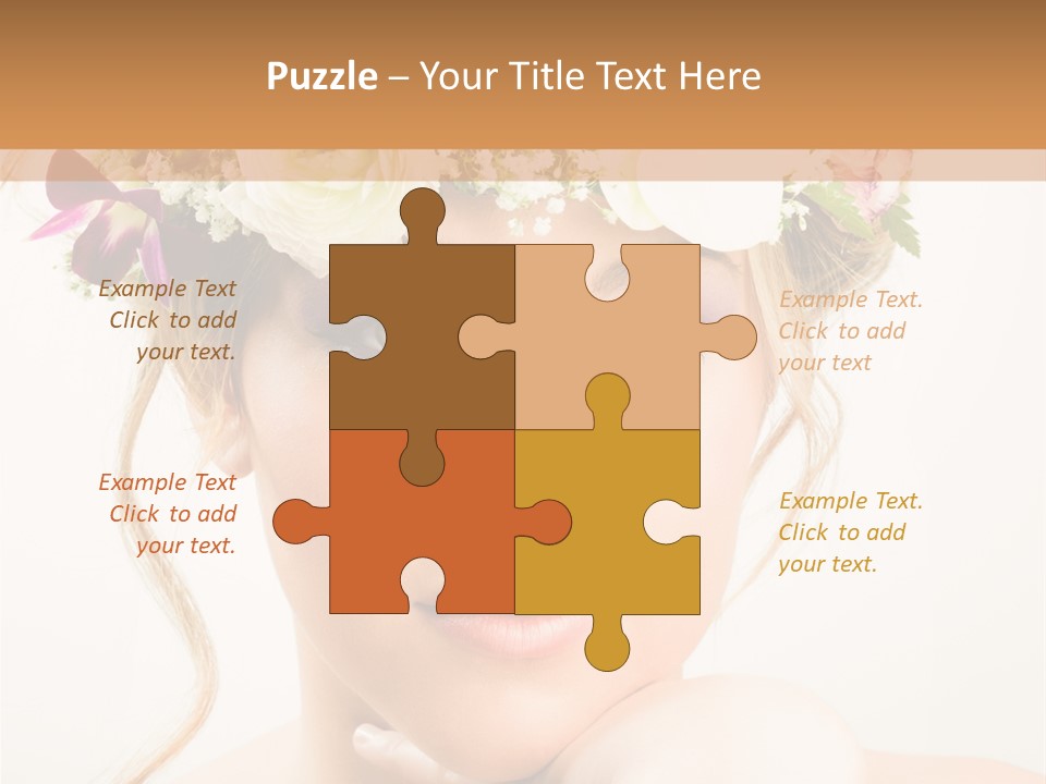 Pens Visage Femmes PowerPoint Template