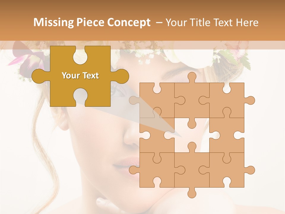 Pens Visage Femmes PowerPoint Template