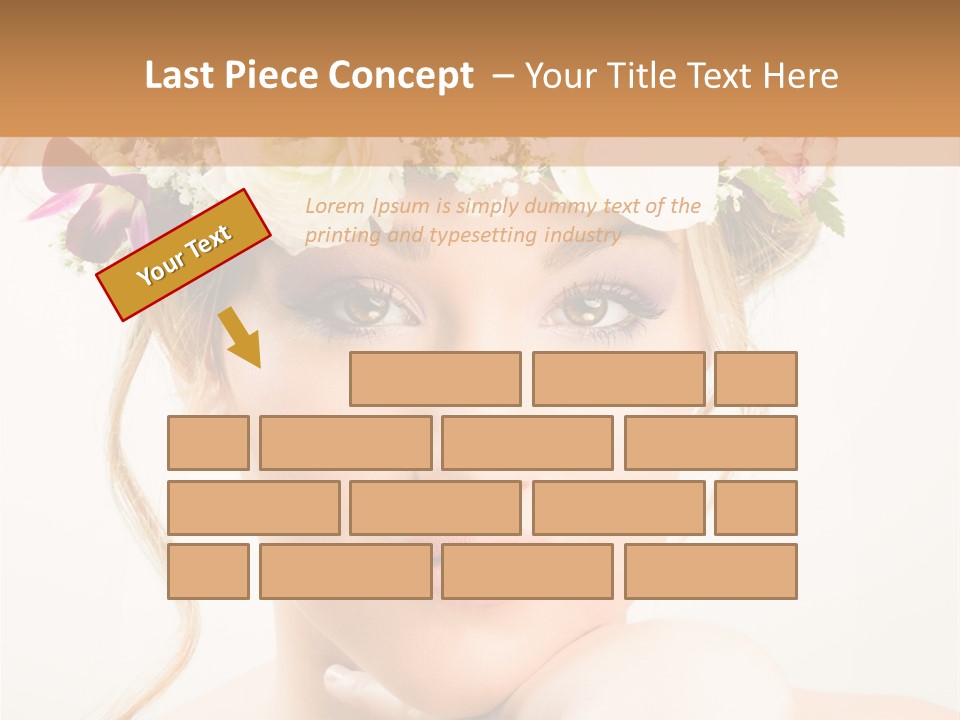 Pens Visage Femmes PowerPoint Template