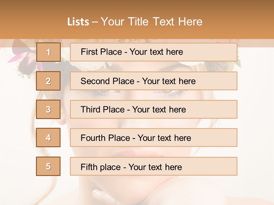 Pens Visage Femmes PowerPoint Template