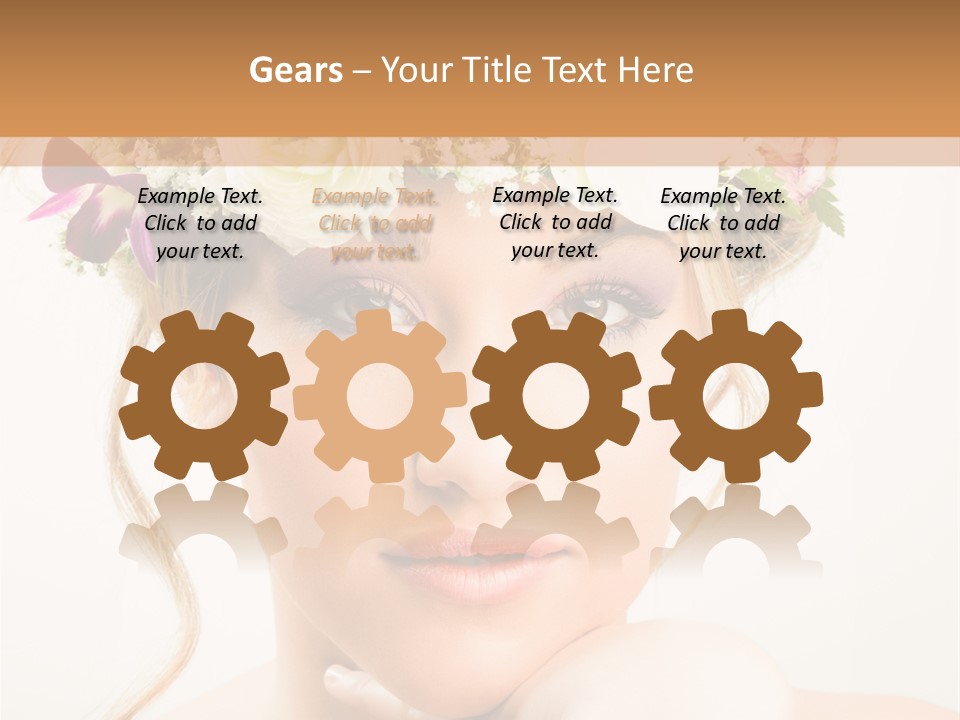 Pens Visage Femmes PowerPoint Template