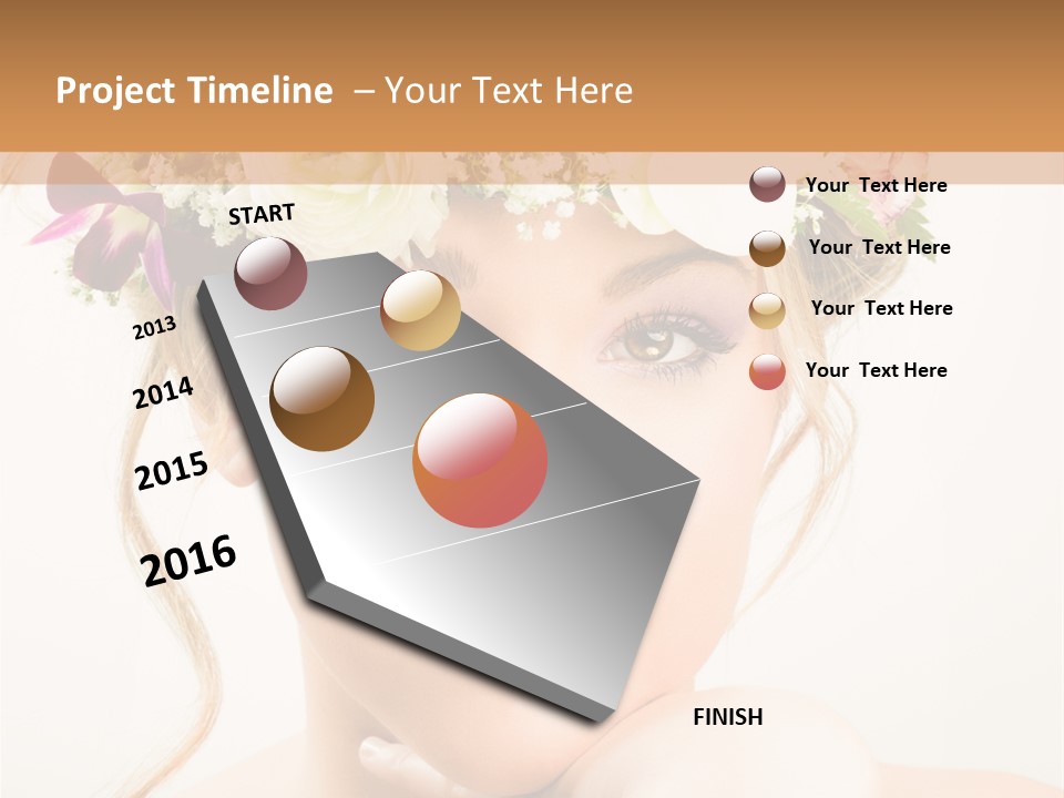 Pens Visage Femmes PowerPoint Template