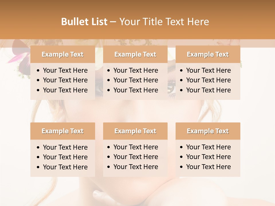 Pens Visage Femmes PowerPoint Template