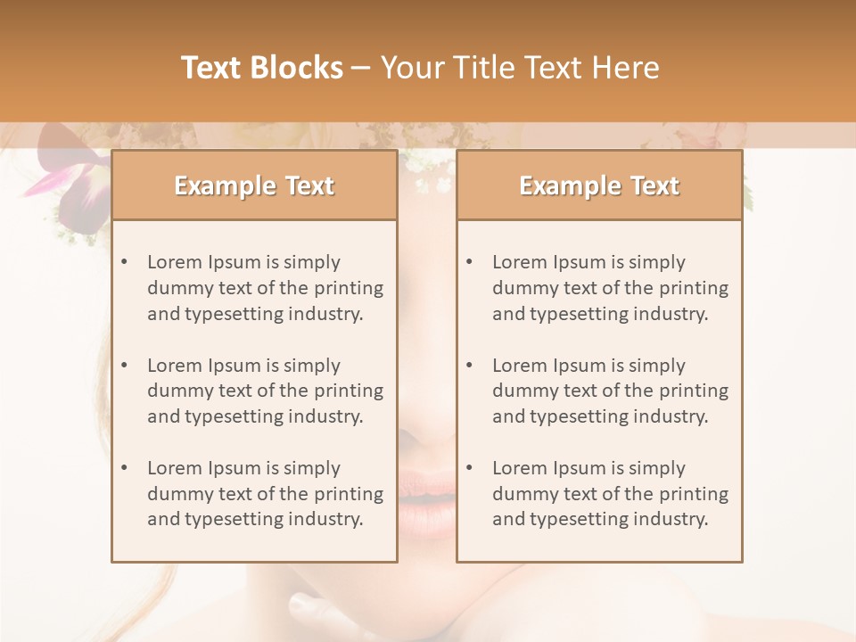 Pens Visage Femmes PowerPoint Template