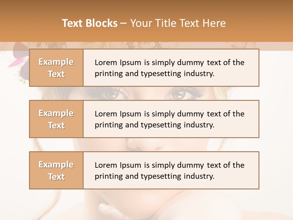 Pens Visage Femmes PowerPoint Template