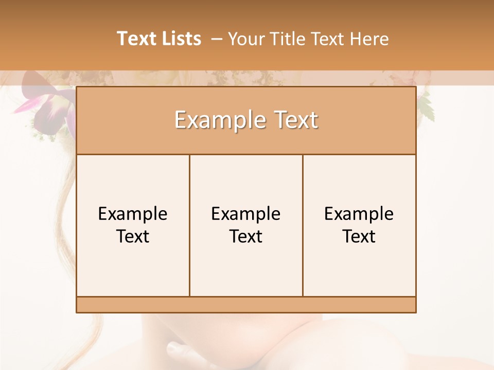 Pens Visage Femmes PowerPoint Template