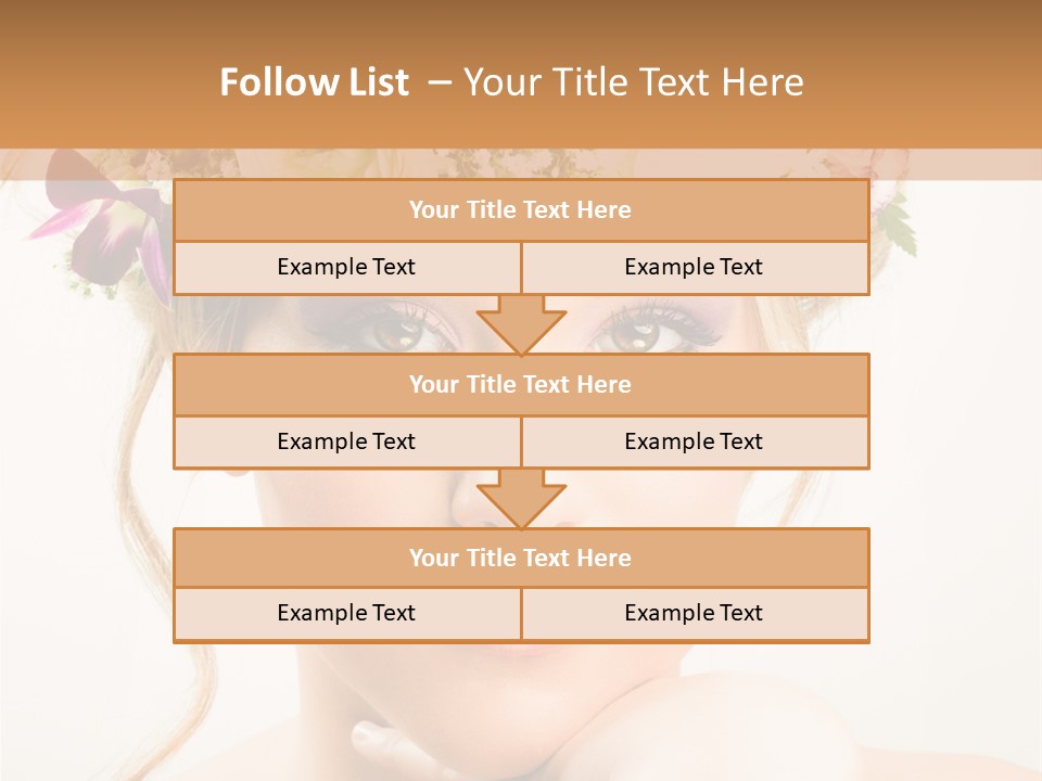 Pens Visage Femmes PowerPoint Template