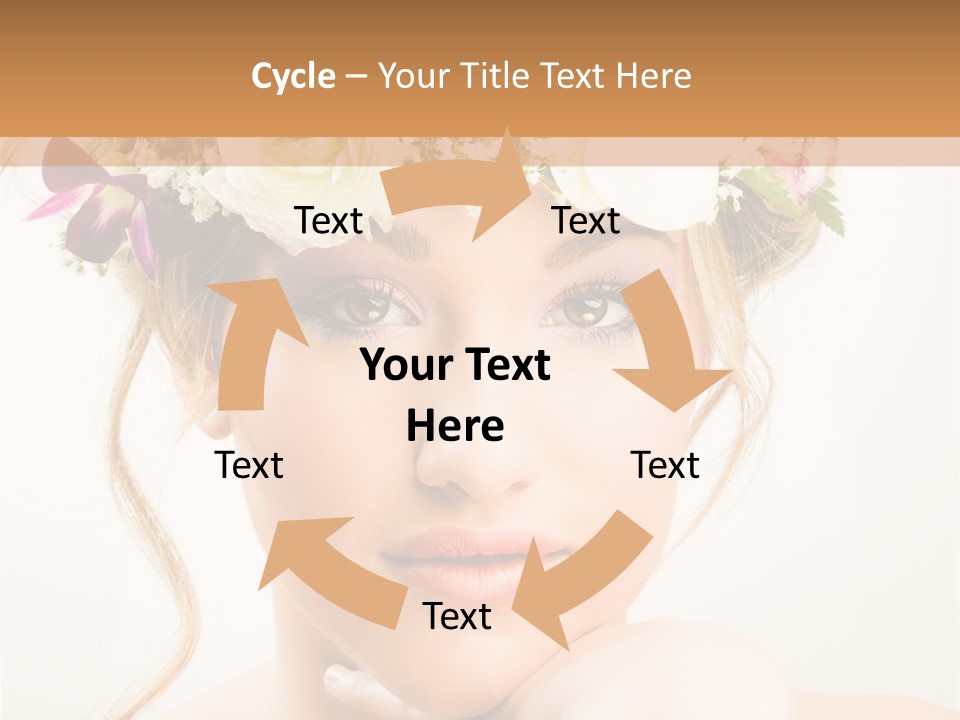 Pens Visage Femmes PowerPoint Template