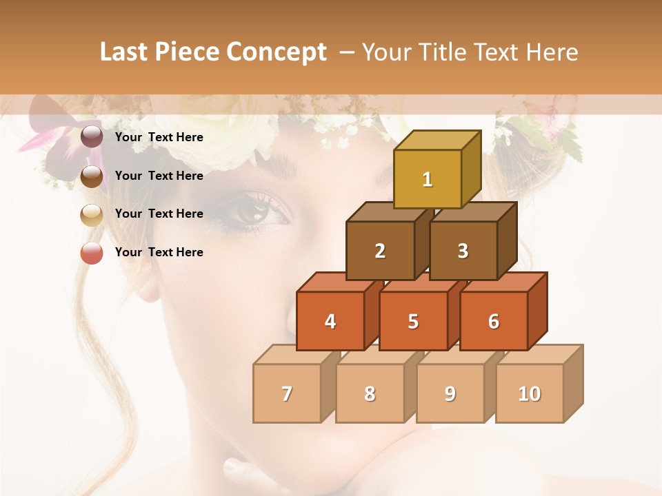 Pens Visage Femmes PowerPoint Template