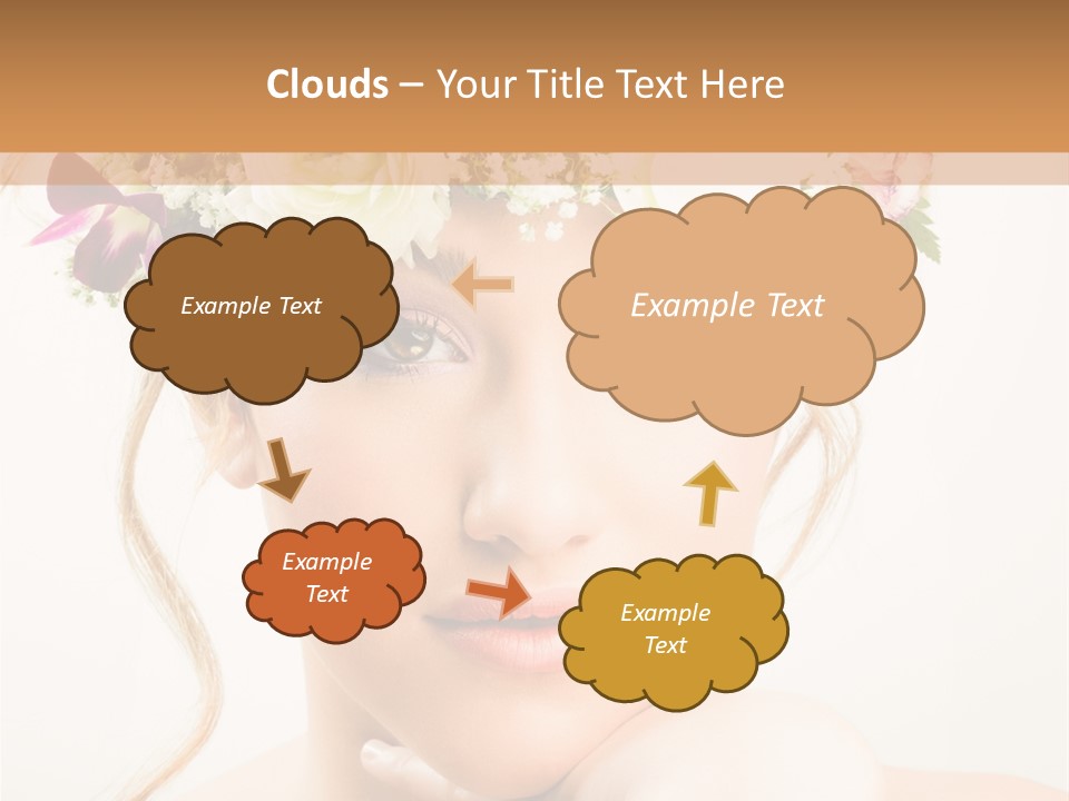 Pens Visage Femmes PowerPoint Template