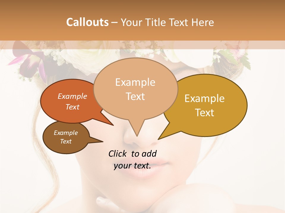 Pens Visage Femmes PowerPoint Template