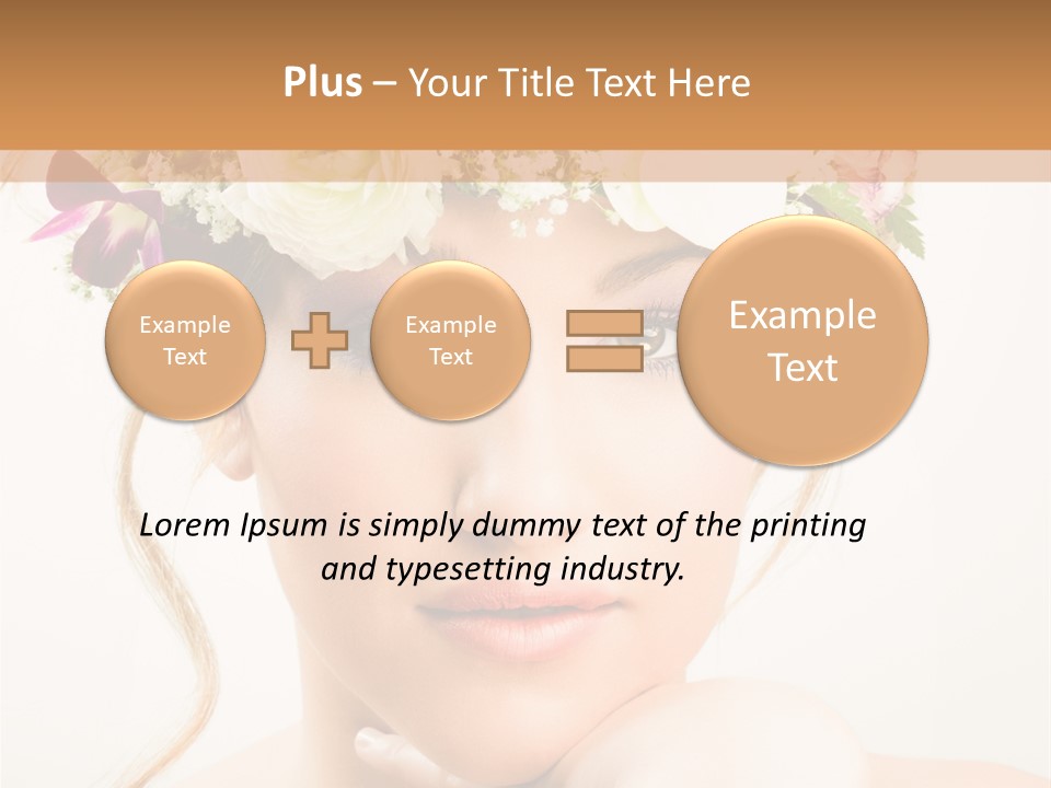 Pens Visage Femmes PowerPoint Template